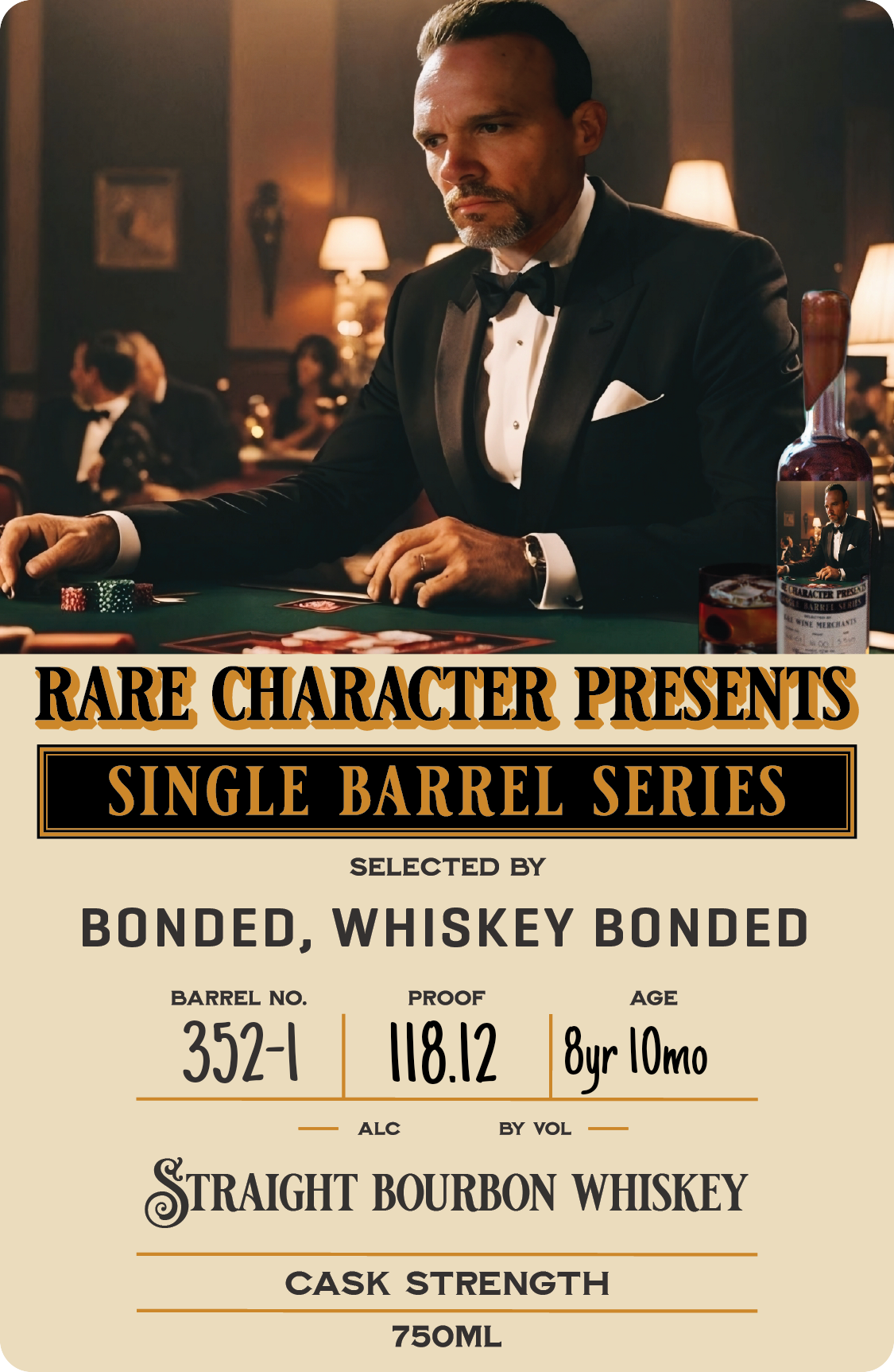 Rare Character RIO "Bonded, Whiskey Bonded" Single Barrel