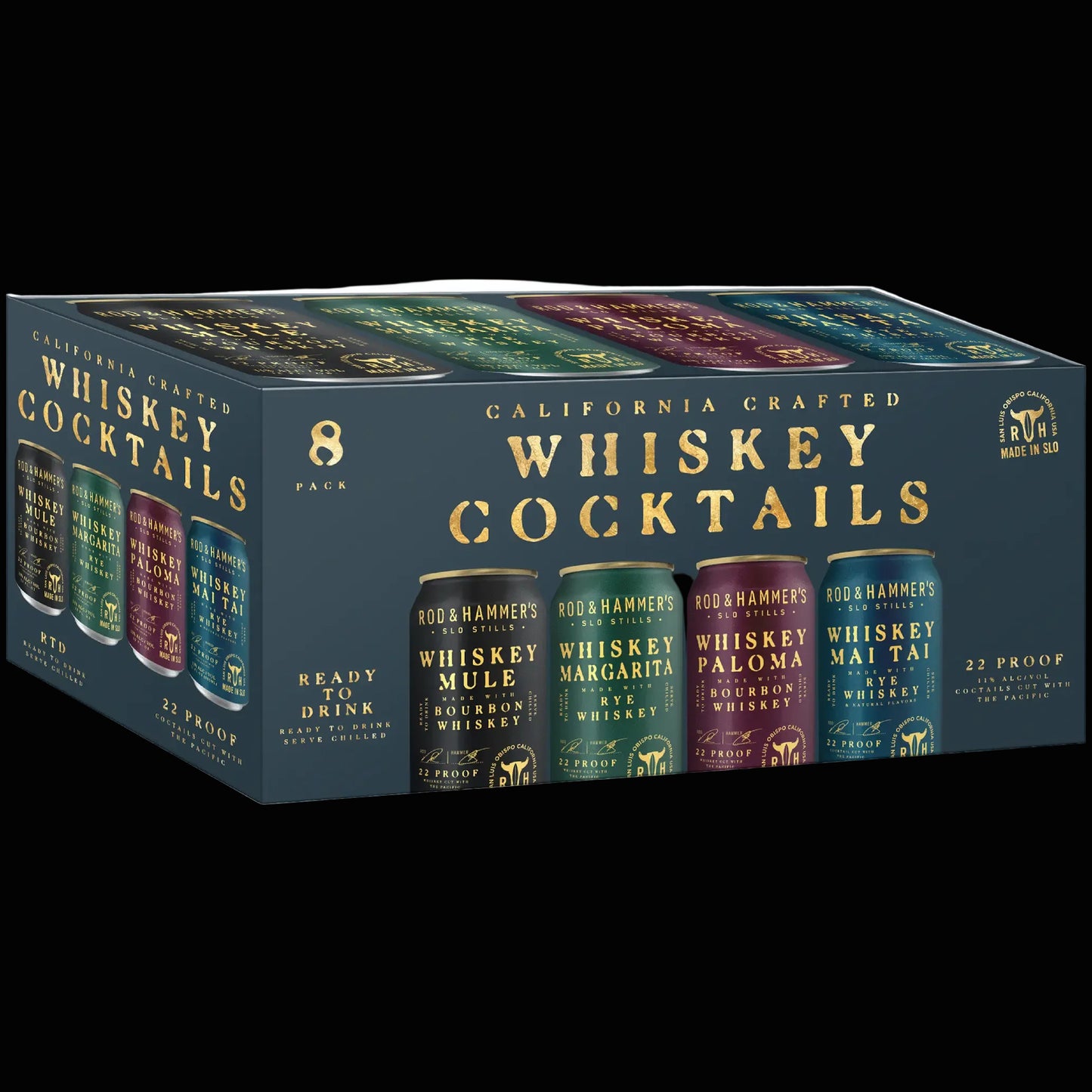 Rod and Hammer's Whiskey Cocktails Variety 8 Pack