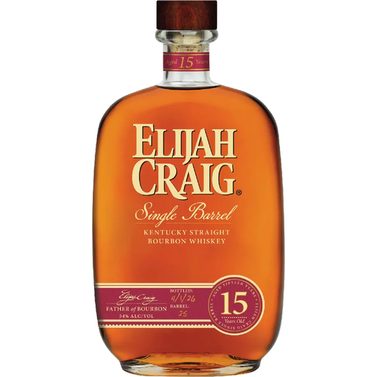 Elijah Craig Single Barrel Whiskey 15 year