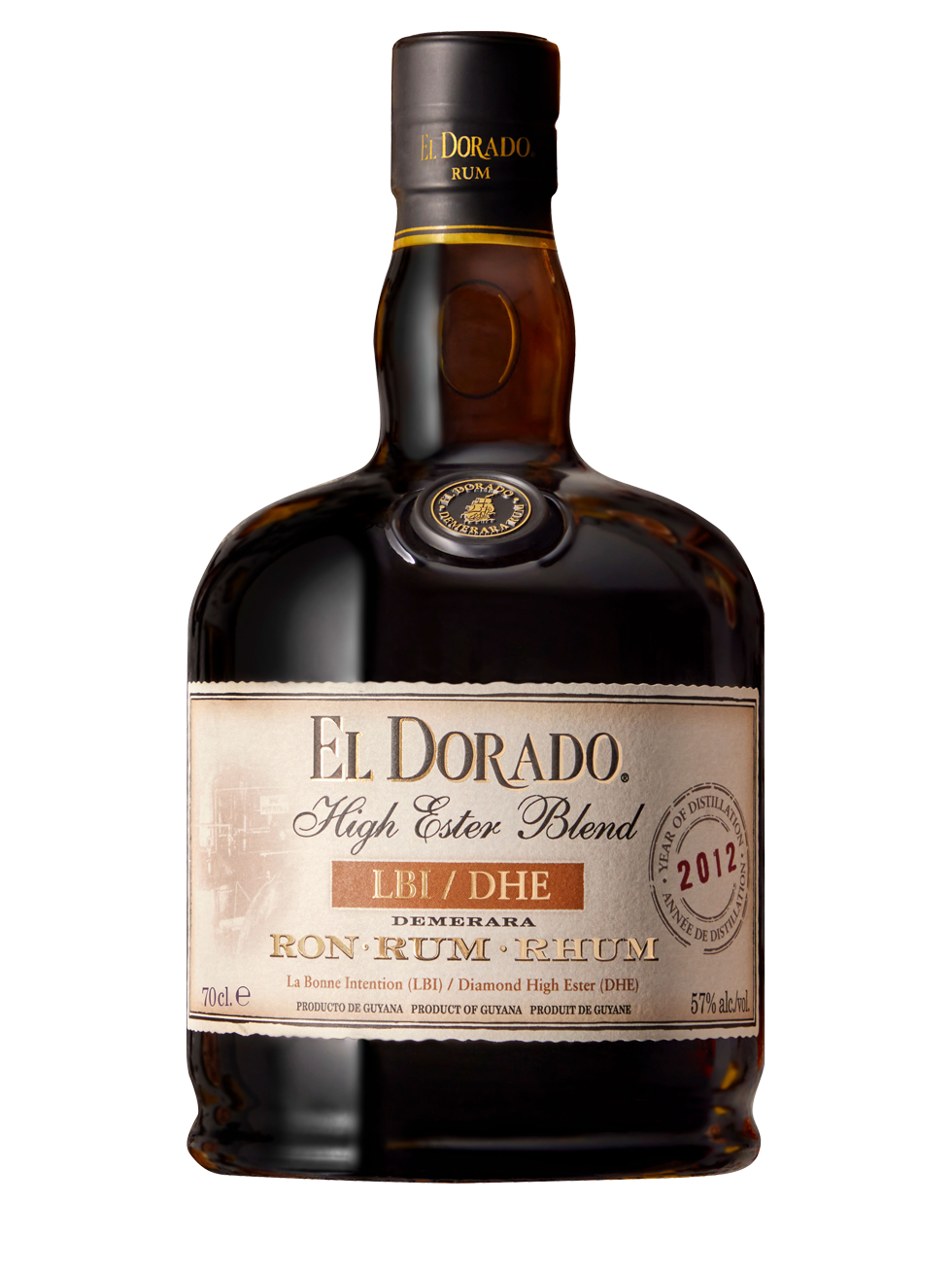 El Dorado High Ester Blend LBI DHE Demerara Ron Rum 2012