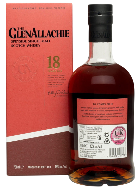 GlenAllachie 18 Year Single Malt Scotch