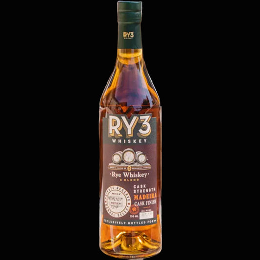 RY3 Whiskey Cask strength Madeira Cask Finish Rye Whiskey