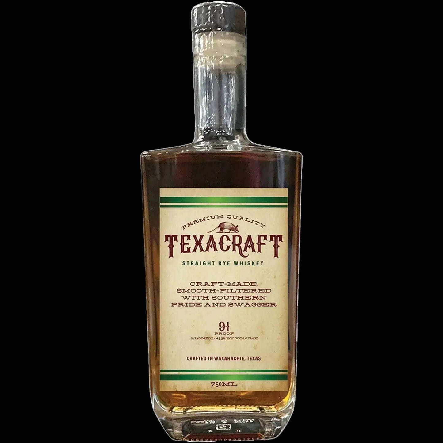 Texascraft straight Rye Whiskey 91 Proof