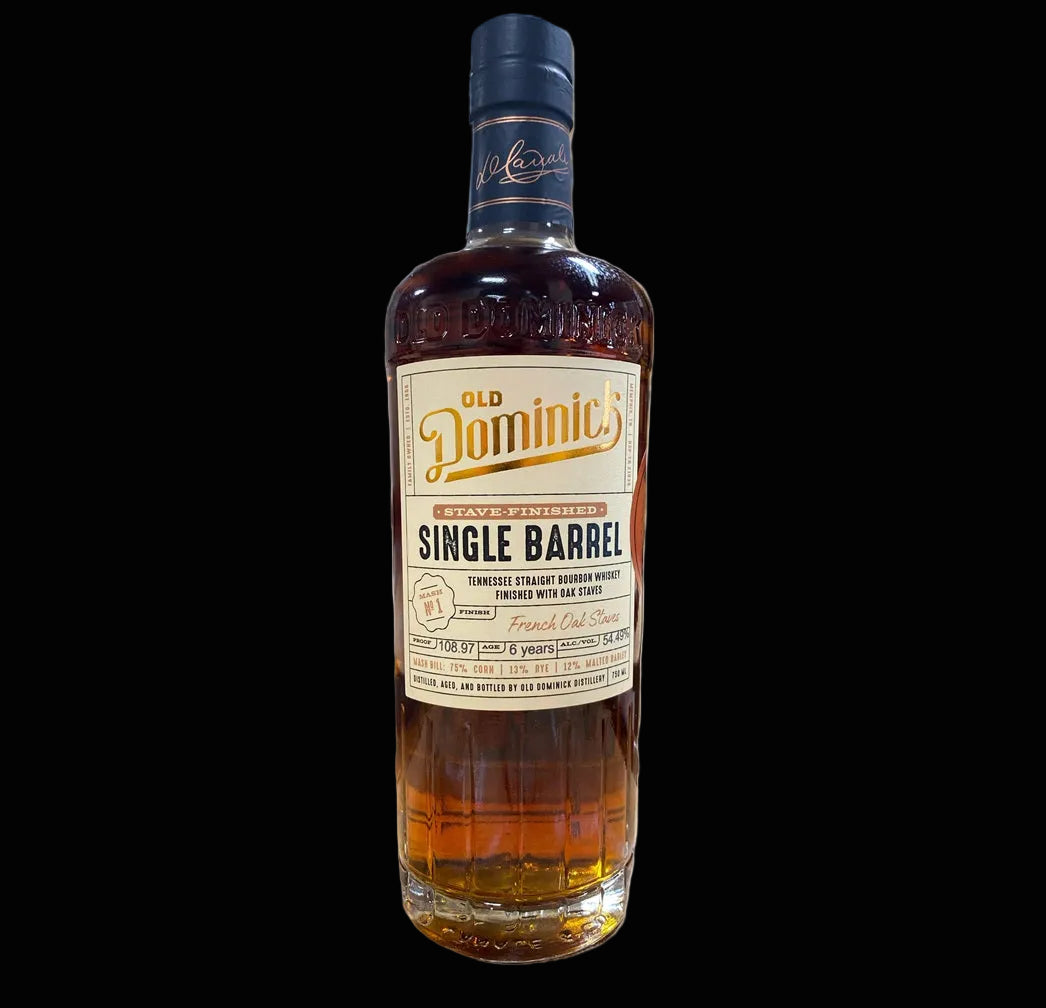 Old Dominick Single Barrel 6yr Tennessee Whiskey Finished with French Oak Staves - BAWS