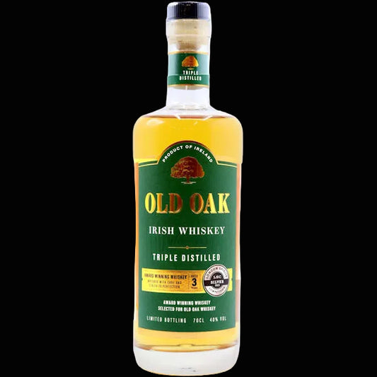 Old Oak Premium Irish Whiskey Triple Distilled 3 year