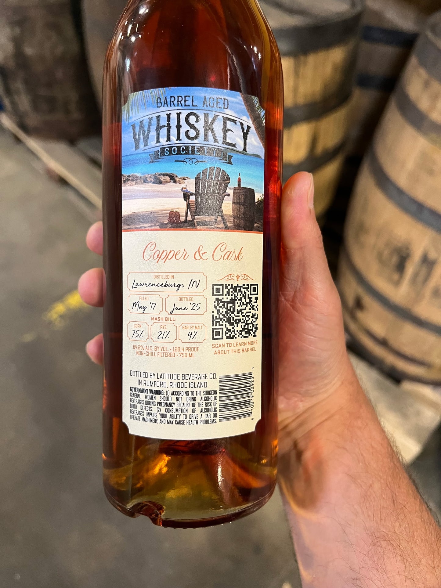 Copper & Cask 8-Year Straight Bourbon Whiskey Single Barrel Selection: MF-603
