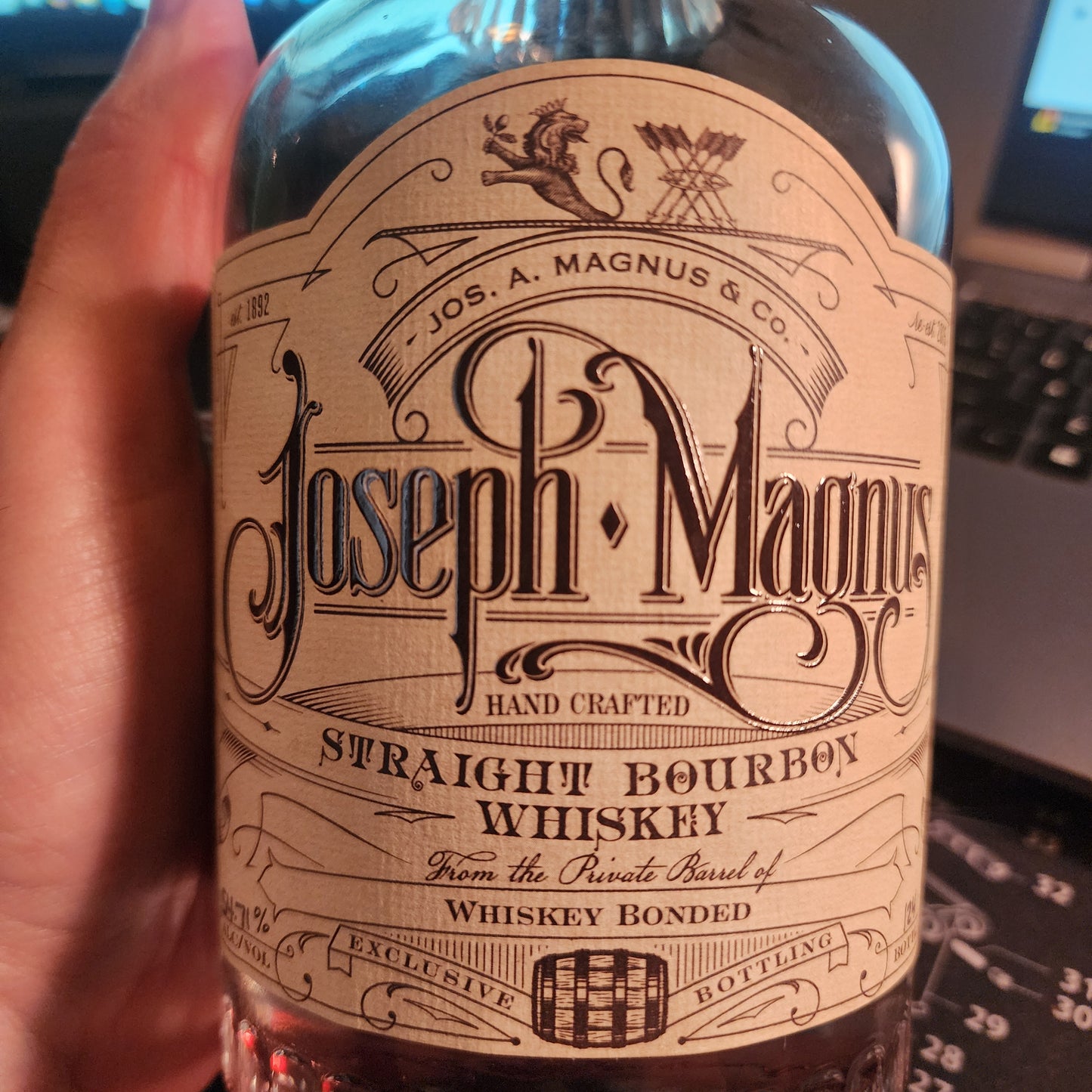 Joseph Magnus  10yr Cask Strength "Whiskey Bonded" Single Barrel (Dropping Jan 28th!)