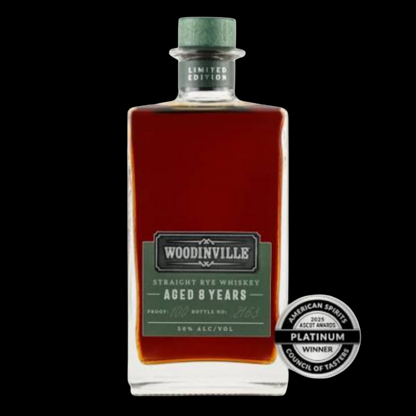 Woodinville Whiskey Straight 100% Rye, Aged 8 Years