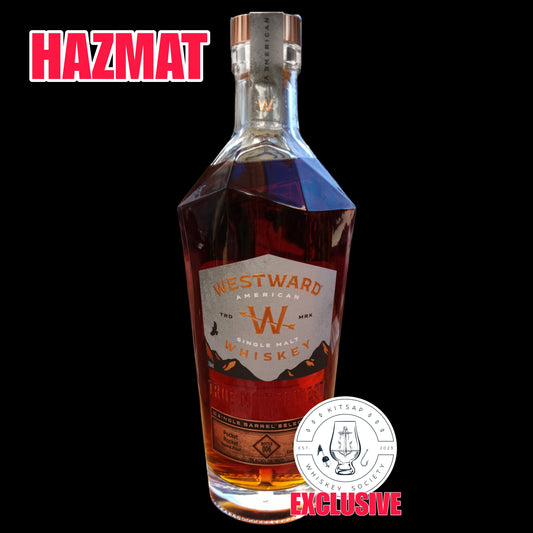 Westward Whiskey's 1ST EVER HAZMAT Single Malt Release! "Pocket Rocket" 140p Kitsap Whiskey Society Exclusive Pick