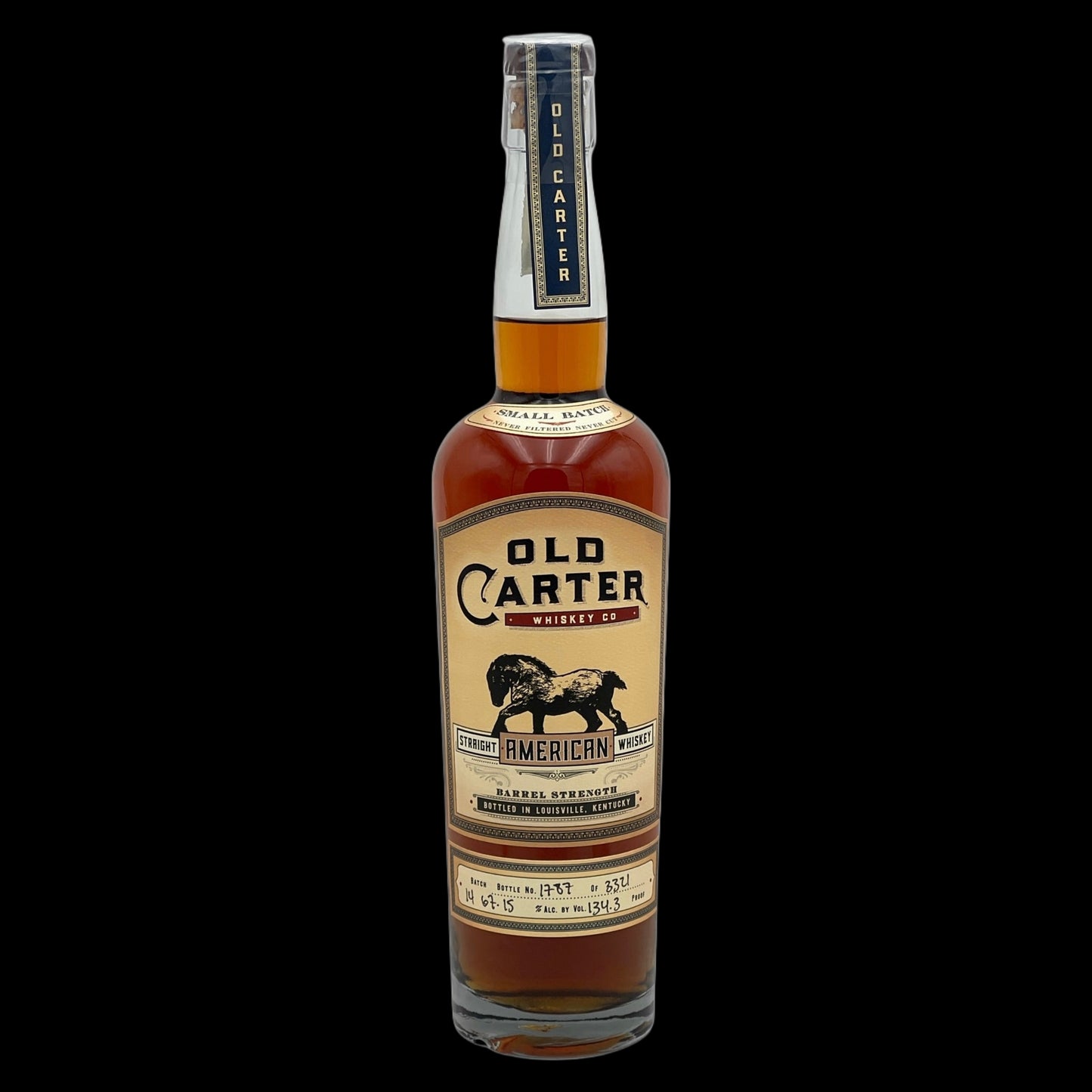 Old Carter Straight American Whiskey Barrel Strength Batch No 14