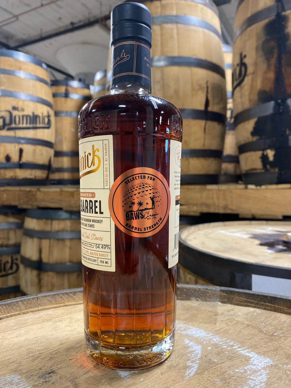 Old Dominick Single Barrel 6yr Tennessee Whiskey Finished with French Oak Staves - BAWS